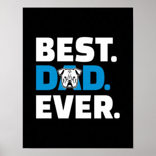 Beste vader ooit Hondenliefhebber Cadeau Poster