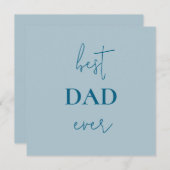 Beste vader ooit Kaart | Vaderdag Gift (Voorkant / Achterkant)