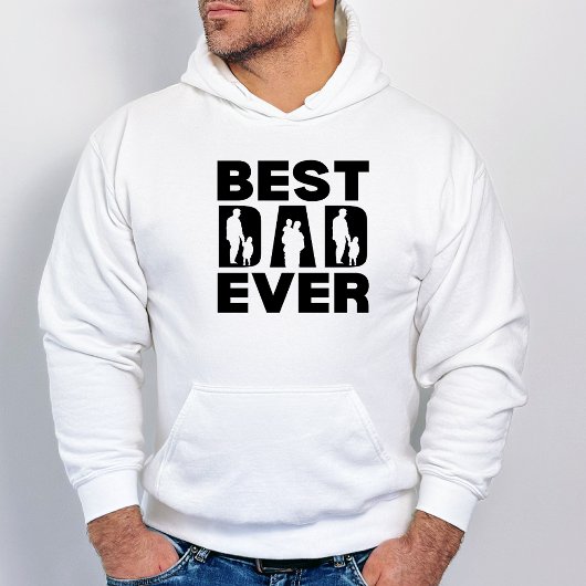 Beste vader ooit Kind Silhouette Hoodie