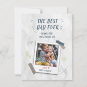 Beste vader ooit Kinder foto op maat Notitiekaartje (Voorkant)