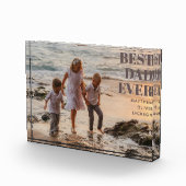 Beste vader ooit Kinder namen Modern Father Custom Fotoblokken (Rechts)