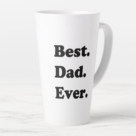 beste vader ooit latte mok (Rechterhoek)