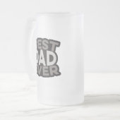 Beste vader ooit | matglas bierpul (Voorkant links)