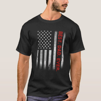 Beste vader ooit met Amerikaanse vlag cadeautje vo T-shirt