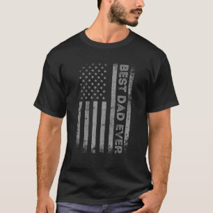 Beste vader ooit met Amerikaanse vlag vaders dag V T-shirt