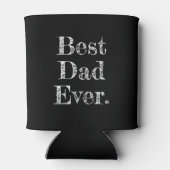 Beste vader ooit met de hand getekend typografie z blikjeskoeler (Achterkant)