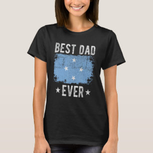 Beste vader ooit Micronesische vlag Beste Micrones T-shirt