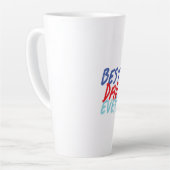 Beste vader ooit Minimalist Cool Professional Latte Mok (Linkerhoek)