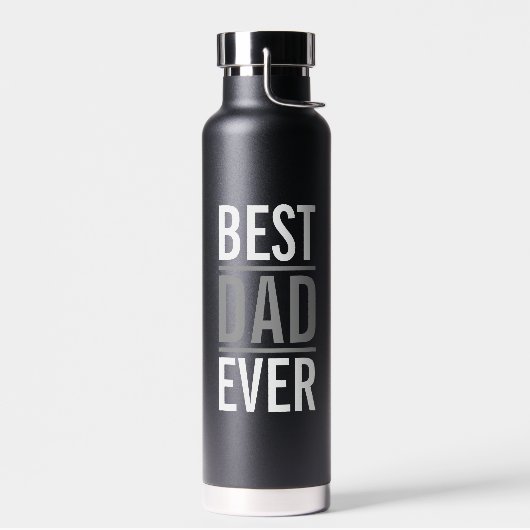 Beste vader ooit | Modern Black Waterfles (Links)