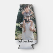 Beste vader ooit Modern Foto Collage Flesjeskoeler (Voorkant)