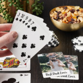 Beste vader ooit Modern Foto Collage Pokerkaarten (Insitu)