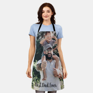 Beste vader ooit Modern Foto Collage Schort