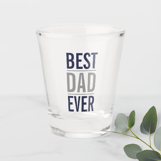 Beste vader ooit | Modern Navy Blue Shot Glas
