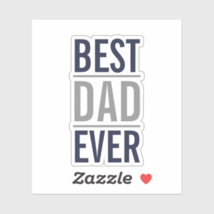 Beste vader ooit   Modern Navy Blue Sticker