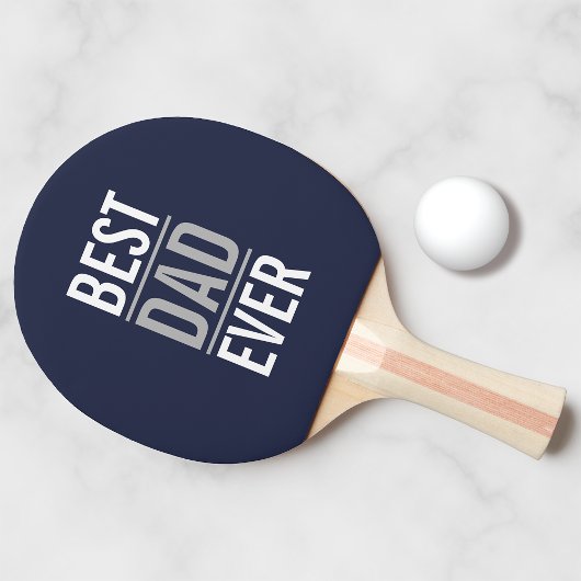 Beste vader ooit | Modern Navy Blue Tafeltennisbatje