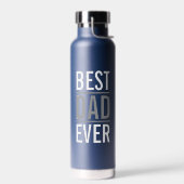 Beste vader ooit | Modern Navy Blue Waterfles (Links)