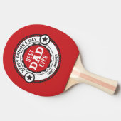 Beste vader ooit Modern Red Tafeltennisbatje (Zijkant)