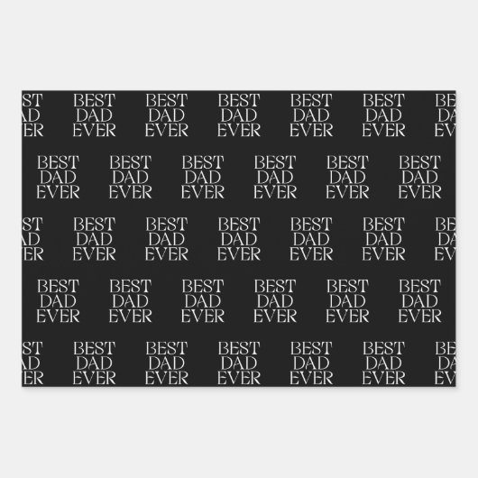 Beste vader ooit Modern Vaderdag Elegant Inpakpapier Vel (Voorkant 2)