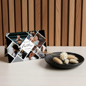 Beste vader ooit moderne fotocollage gepersonalise kaart