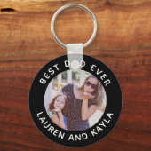 Beste vader ooit | Moderne, minimale fotopriester Sleutelhanger (Voorkant)