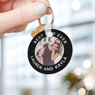 Beste vader ooit   Moderne, minimale fotopriester Sleutelhanger