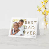 Beste vader ooit, moderne, minimale Typografische  Kaart (Gele Bloem)