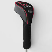 Beste vader ooit Moderne Typografie Zwarte Vader Golfheadcover (Schuin)