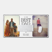 Beste vader ooit Moderne Vaderdag 2 foto Bureaumat (Keyboard & Muis)