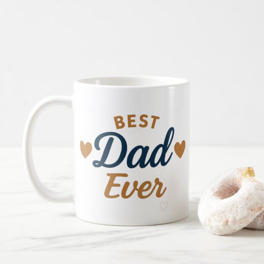 Beste vader ooit Mok Custom Photo – Vaderdag Gift (Met donut)