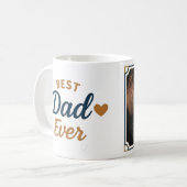 Beste vader ooit Mok Custom Photo – Vaderdag Gift (Voorkant links)