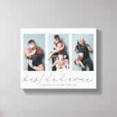 Beste vader ooit | Multi Photo Vaderdag Keepomwill Canvas Afdruk (Voorkant)