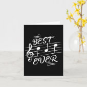 Beste vader ooit Muzieknoten Muzikant vaderdag Kaart (Gele Bloem)