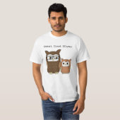 Beste vader ooit Owl vader en kind vaderdag T-shirt (Voorkant volledig)