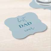 Beste vader ooit papier Onderzetter | Vaderdag Gif (Gekanteld)