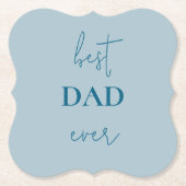 Beste vader ooit papier Onderzetter | Vaderdag Gif (Voorkant)