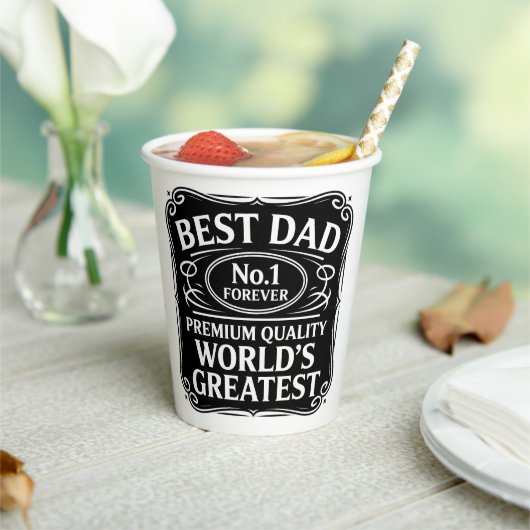 Beste vader ooit papieren bekers (Insitu)