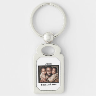 Beste vader ooit personaliseren sleutelhanger