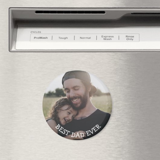 Beste vader ooit Persoonlijke Foto Magnet Magneet (Insitu (Vaatwasser))