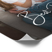 Beste vader ooit persoonlijke foto poster (Hoek)