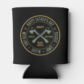  beste vader ooit Persoonlijke naam Ax Logo Blikjeskoeler (Achterkant)