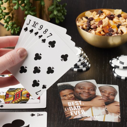 Beste vader ooit persoonlijke vaders Dag Pokerkaarten (Insitu)