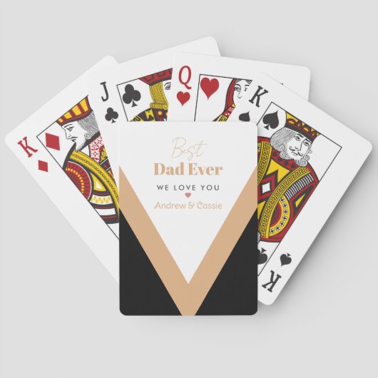 Beste vader ooit pokerkaarten (Achterkant)