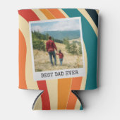 Beste vader ooit Retro 2 foto Koelbox Blikjeskoeler (Voorkant)