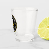 Beste vader ooit  Retro Badge Vaderdag Shot Glas (Rechts)