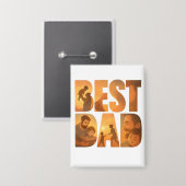 Beste vader ooit retro Button badge (Voorkant / Achterkant)