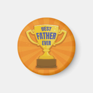 Beste vader ooit Retro Trophy Cup voor papa, papa Magneet