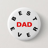 Beste vader ooit ronde button 5,7 cm (Voorkant)