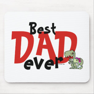 Beste vader ooit roodzwarte tekst Baby Girl Vader' Muismat