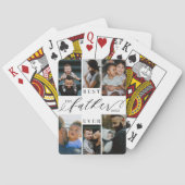 Beste vader ooit script Vaderdag fotocollage Pokerkaarten (Achterkant)