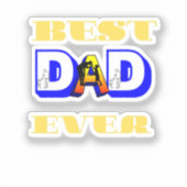 Beste vader ooit sticker (Voorkant)